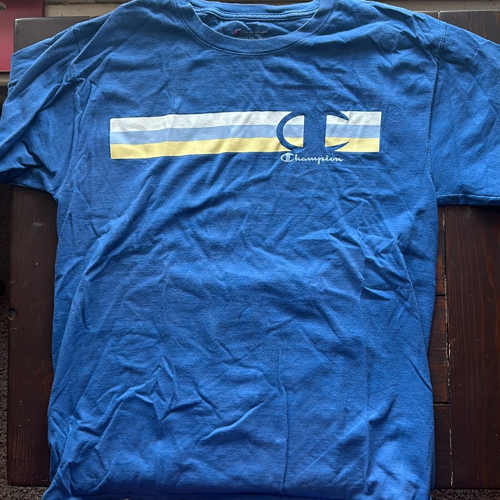 Blue Champion shirt. Size M.